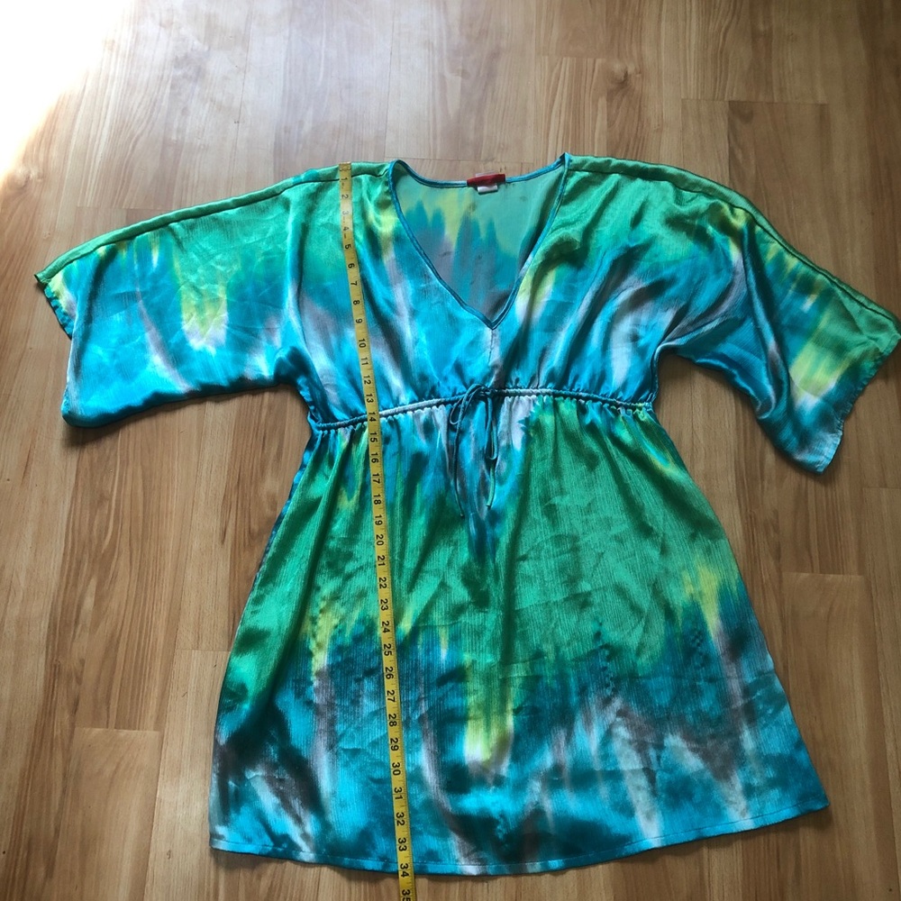 Josie dress Women's Teal Green V-Neck Tunic Top